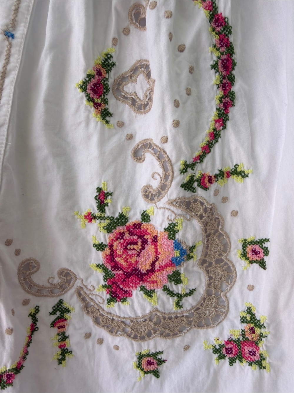 Anthropologie: Embroidered Darcey Popover Swing Top - Picture 7 of 9